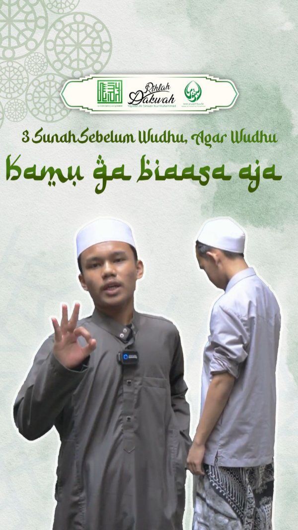 3 SUNAH SEBELUM WUDHU, AGAR WUDHU KAMU GA BIASA AJA 😉

RUMAH TAHFIDZ GRATIS YAYASAN AT-TANWEIR NUR MUHAMMAD

Donasi Dukungan :

Rek.BSI atas nama Yayasan At-Tanweir Nur Muhammad 8888-466-461

Follow : @alhabib_abdullah_alhabsyi
- - - - - - - - - - - - - - - - - - - - - - - - - - - - - -
INFO : 0813-1111-5929

Jazakumullah Khairal Jaza Wa Barakallahu Fiikum
Silahkan dishare / Bagikan , Semoga Bermanfaat

#apakabarmudenganallah #yarasulallah #islamituindahttv #maulidnabi #habibumarbinhafidz #habibumar #abahgurusekumpul #habibalialjufri #alhabibabdullahalhabsyi #alhabibabdullah
#kisahsangrasul #tablighakbar #mekkah #arab #viral #trending